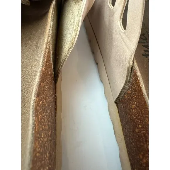 Birkenstock Betula Granada Slides Strappy Sandals Khaki Tan Peach US Size 9 - Picture 15 of 16